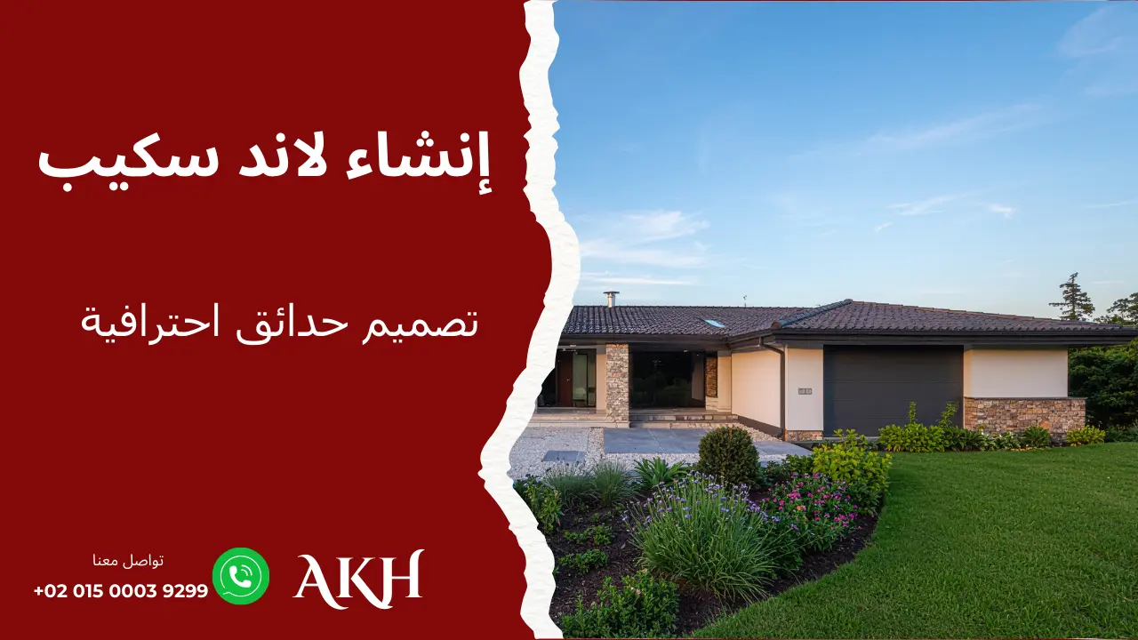 خدمة تصميم وإنشاء اللاند سكيب لتجميل المساحات الخارجية في الوطن العربي