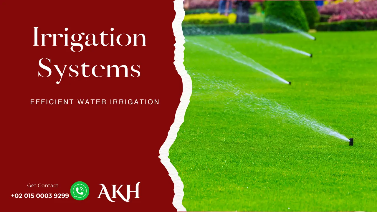 Irrigation system installation and maintenance services for green spaces and gardens across the Arab world