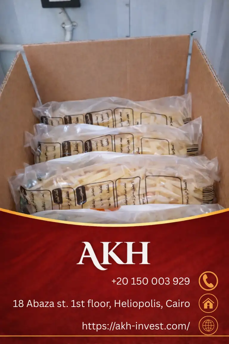 البطاطس نصف المقلية من AKH في أكياس شفافة، جاهزة للاستخدام في المملكة العربية السعودية